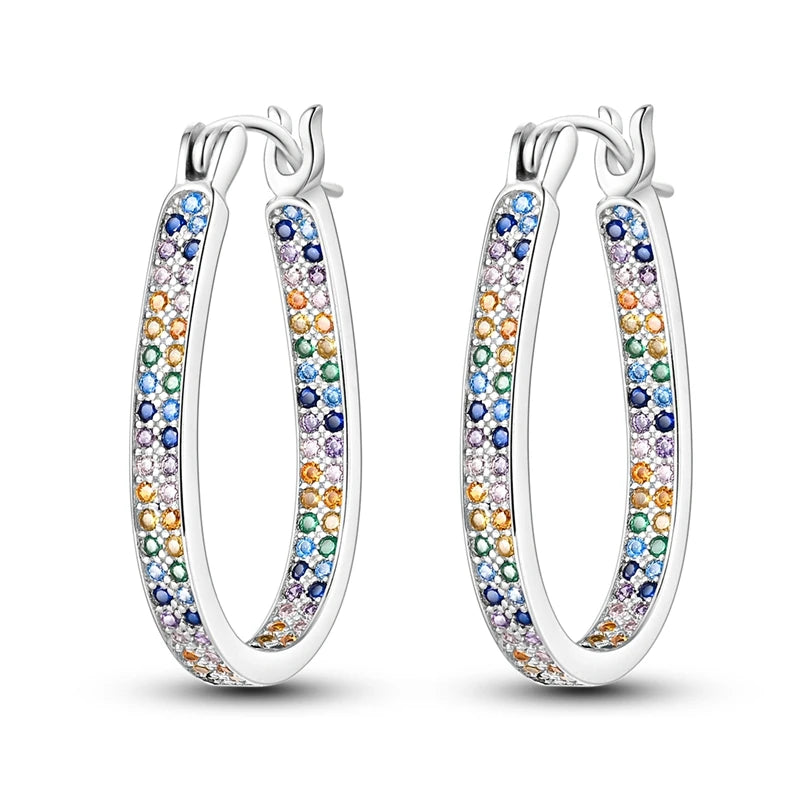 Sterling Silver Charm Earrings, 20 Styles