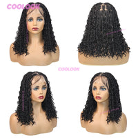 Boho Box Braid Bob Wig — 10 & 12 Inch Synthetic Lace Front, Ships from USA