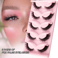 Cat Eye False Lashes, 3 Boxes (15 Pairs)