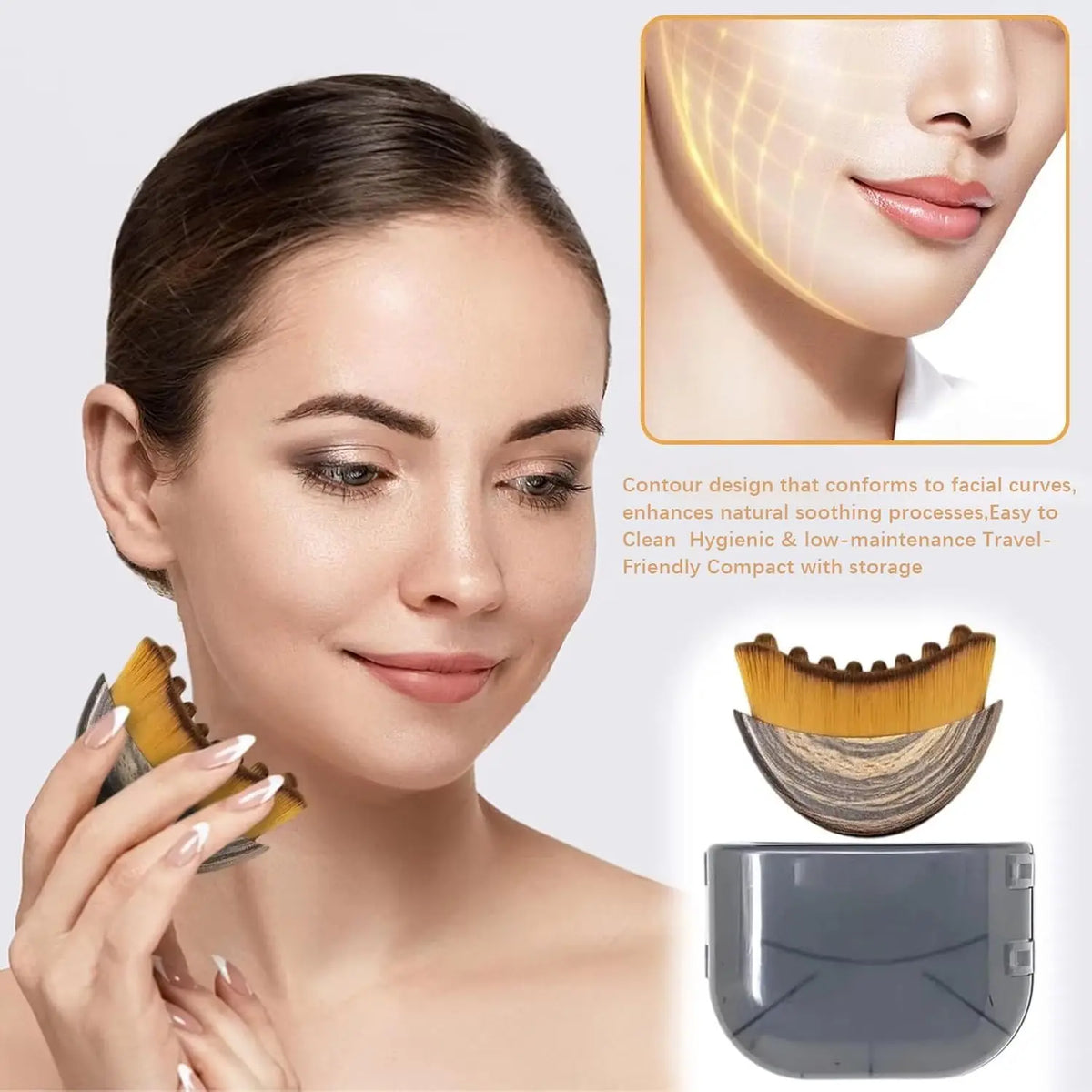 Face and Neck Contour Massage Brush