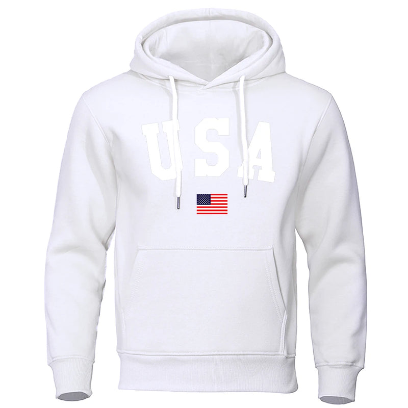 USA Hoodie/Sweatshirt for Men and Women, Anti-Wrinkle, Long Sleeves with Pockets, Pullovers-Shirts & tops-SWEET T 52