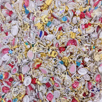 1 Bag Random Luxury Nail Art Dangle Jewelry, Mixed Style Nail Charms, Rhinestones 3D, 50 Pieces - SWEET T 52