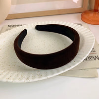 Wide Thick Velvet Headbands for Women. Retro Simple Wide Sponge Hair Bands For Women, Elegant Versatile Hair Accessories