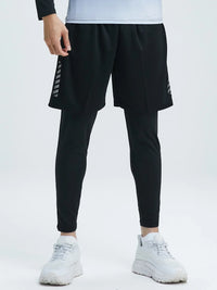 New 2-piece tight pants men's cycling base fitness shorts quick drying high elasticity sports set running training compression Sweet T 52