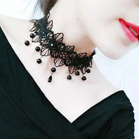 Velvet Fashion Choker Necklace for Women & Girls - Vintage Lace Necklace with Pendants-necklace-SWEET T 52