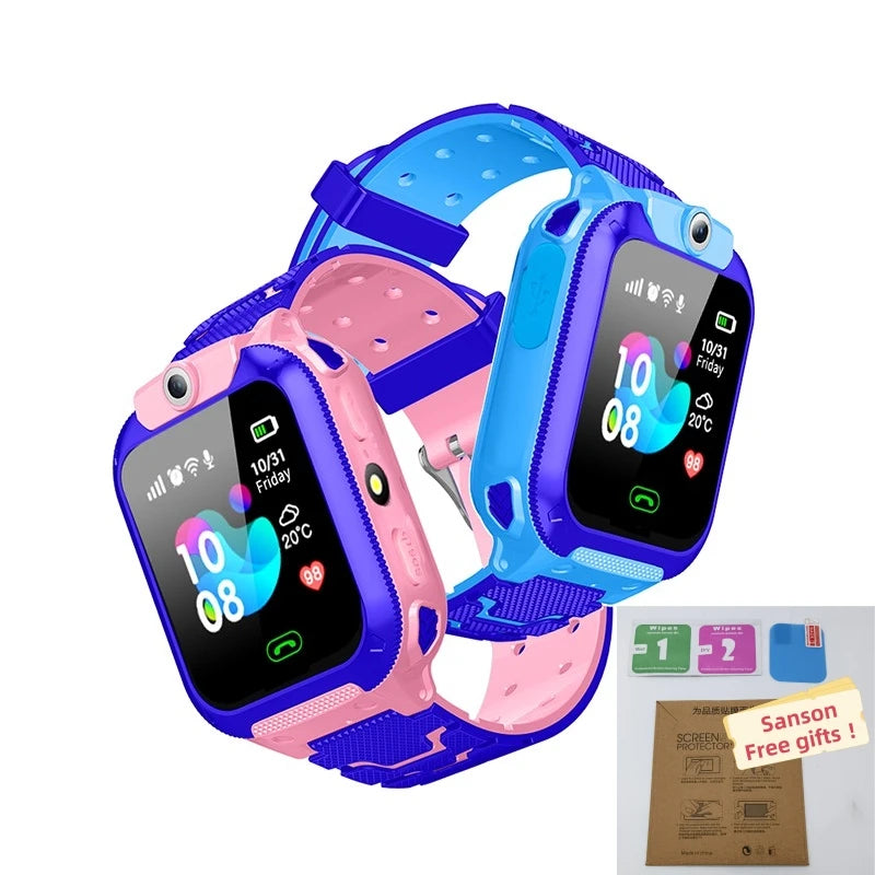 Children's  Smart Watch with Sim Card, SOS, Phone Call, Waterproof, Video Call Safety, Footprint Tracker