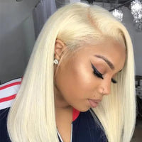 200% Highlight Bob Wig 13x4 Lace Front Wig P4/27 Colored Human Hair Wigs Honey Brown 13x6 Straight Lace Frontal 100%  Remy Wigs Sweet T 52