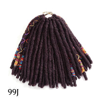 Faux Locks Crochet Hair Natural Hair Extensions Synthetic Crochet Braiding Hair Dreadlocks with Colored Line Short Hair Bundles SWEET T 52