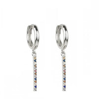 Gold Color Cute Water Drop Earrings For Women & Girls - Zircon Piercing Huggies/Hoop Dangle Earrings-earrings-SWEET T 52