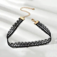 Velvet Fashion Choker Necklace for Women & Girls - Vintage Lace Necklace with Pendants-necklace-SWEET T 52