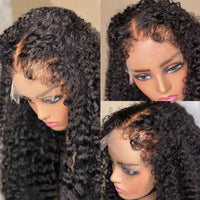 Short Kinky Curly Human Hair Frontal Bob Wigs, 4C Edges, Lace Front Wigs for Women & Girls - SWEET T 52