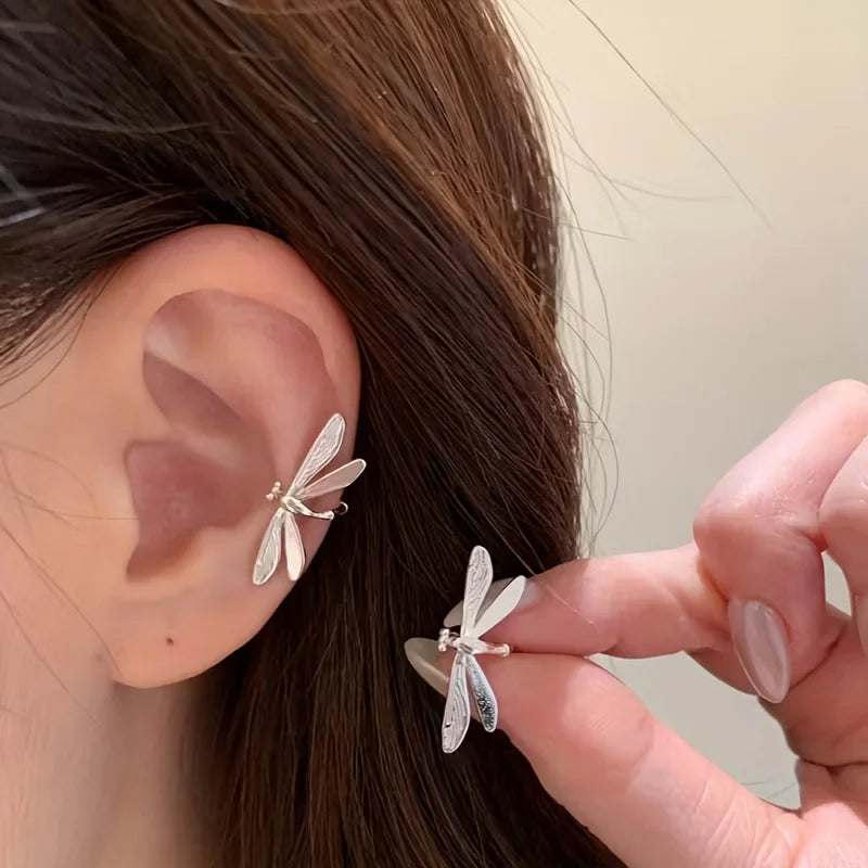 Dragonfly Ear Cuff, No Piercing Required