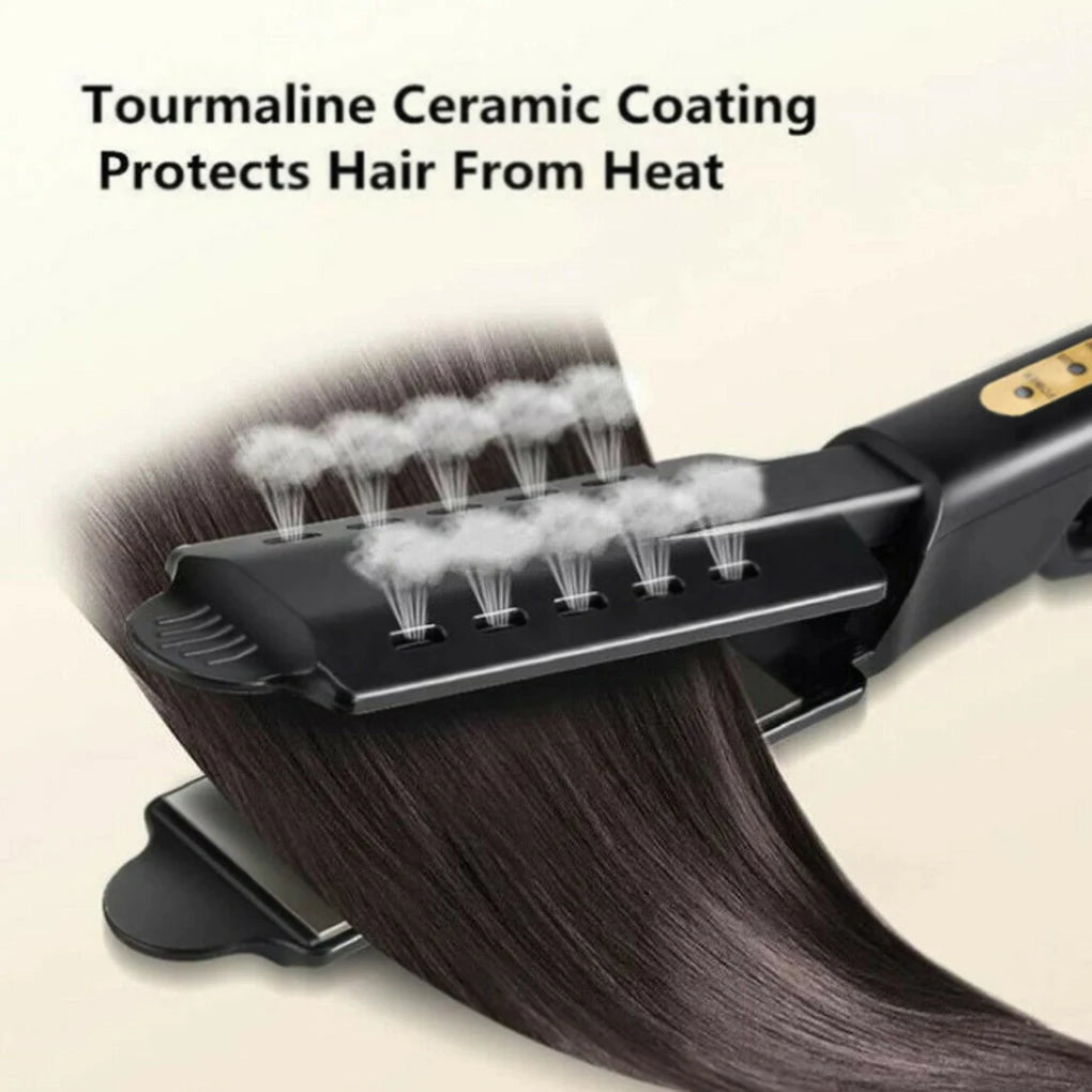 Hair Straightener for Women - Four-gear Temperature Adjustment Ceramic Tourmaline Ionic Flat Iron, Widen Panel