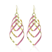 Floating Earrings - Valentine's Day/Love Pendant Earrings. Elegant Long Women's Floating Hook Earrings, Elongated Metal Pendant