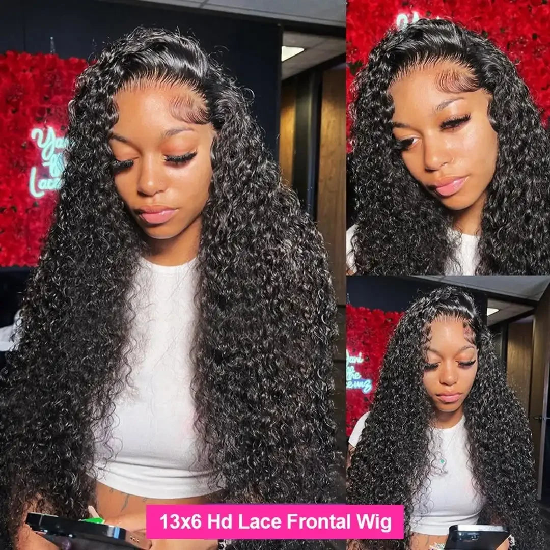 360 HD Full Lace Curly Wigs - Human Hair - Preplucked 13x6/13x4 Lace Frontal Wigs, Glueless Human Hair, Ready To Wear