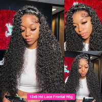360 HD Full Lace Curly Wigs - Human Hair - Preplucked 13x6/13x4 Lace Frontal Wigs, Glueless Human Hair, Ready To Wear