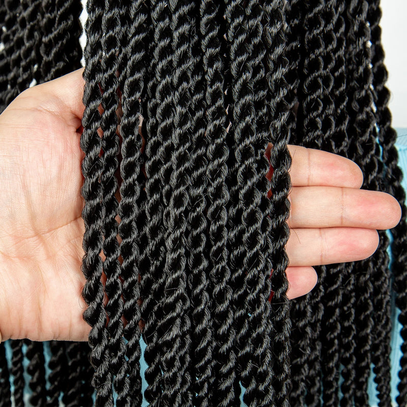 Synthetic Twist Braid Extensions with Baseball Cap. Machine Made Braided Hair Extensions, Passion Twists Sweet T 52