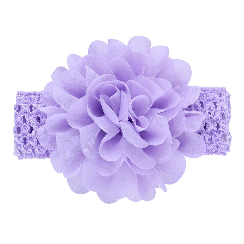 Head Band for Infants/Toddlers - Girls' Headbands, Chiffon Flower, Soft Stretchy Hair Band Accessories Sweet T 52
