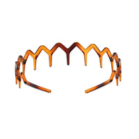 Wave Toothed Non-Slip Headbands, 2 Pack