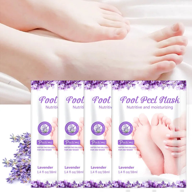 Exfoliating Foot Mask, Foot SPA Pedicure, Smooth, Dead Skin Remover, Moisturizing & Lightening Foot Mask, Unisex