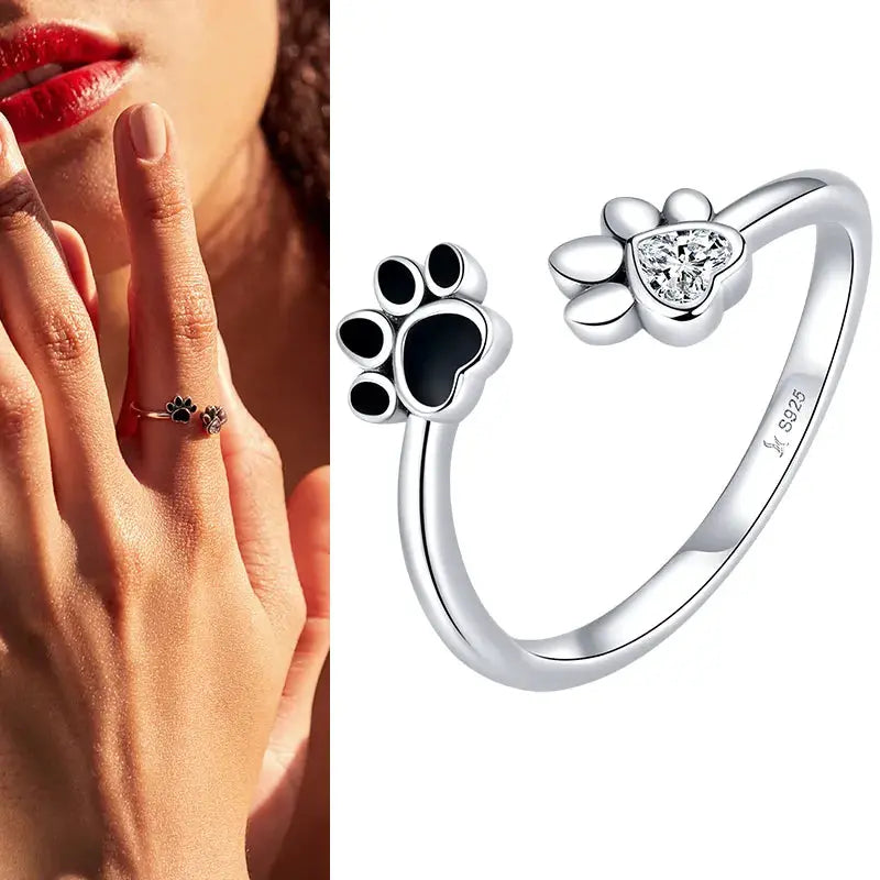 925 Sterling Silver Open Adjustable Rings for Women & Girls. Wedding, Engagement, Anniversary or Gift Rings-ring-SWEET T 52