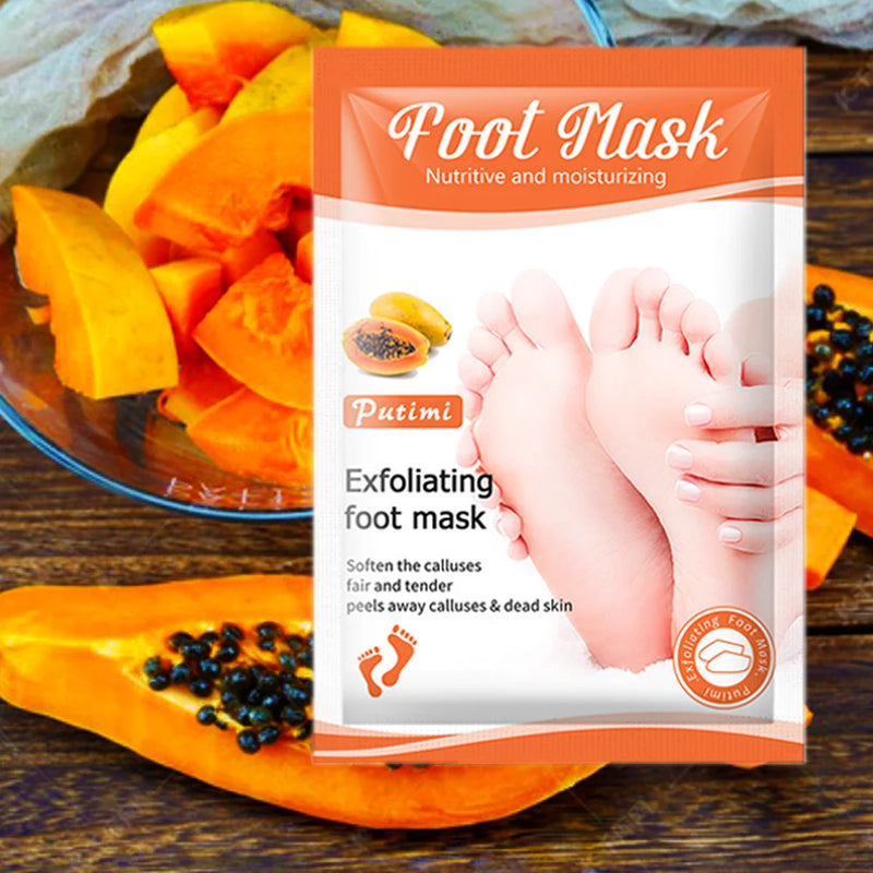 Exfoliating Foot Mask, Foot SPA Pedicure, Smooth, Dead Skin Remover, Moisturizing & Lightening Foot Mask, Unisex