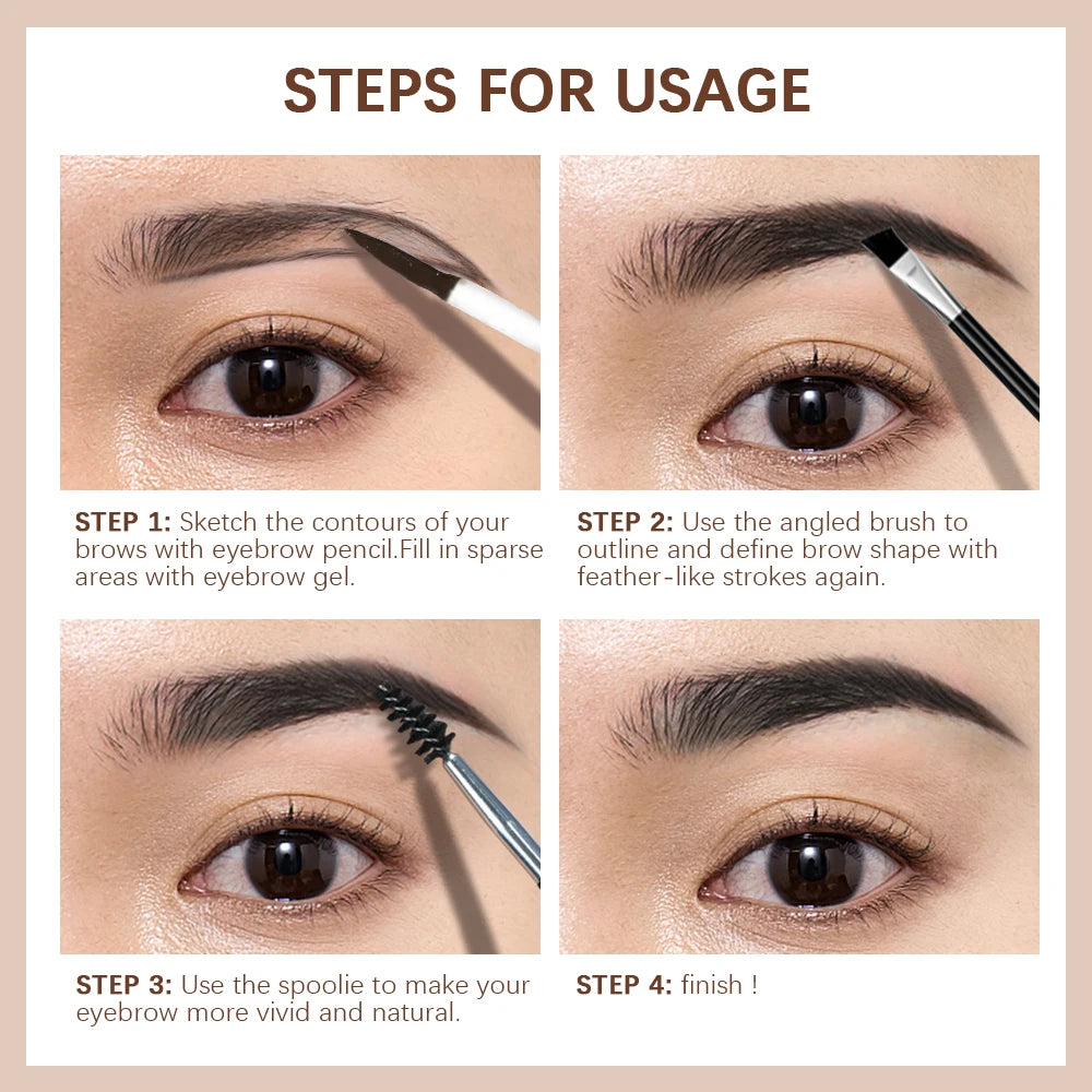 Waterproof Eyebrow Gel — Long-Lasting, Highly Pigmented, Ships from USA
