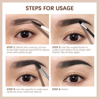 Waterproof Eyebrow Gel — Long-Lasting, Highly Pigmented, Ships from USA