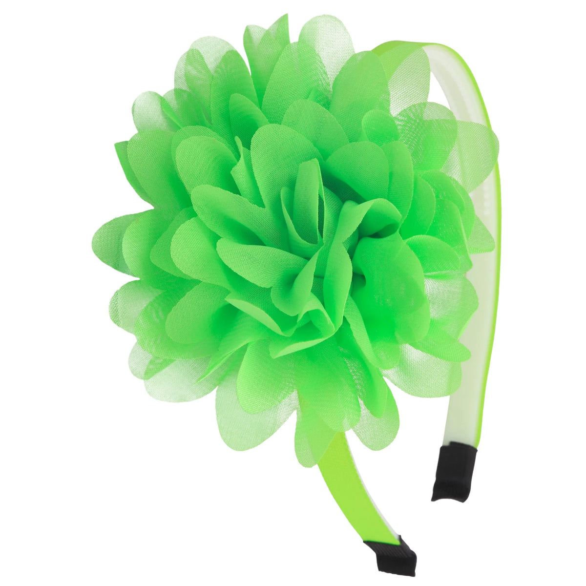 1PC Chiffon Flower Headbands for Kids/Girls. Plastic Teeth Hairbands, Floral Headbands for Children, Girls Fashion Hair Aceessories