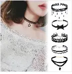 Velvet Fashion Choker Necklace for Women & Girls - Vintage Lace Necklace with Pendants-necklace-SWEET T 52