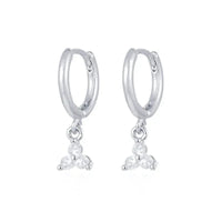 Gold Color Cute Water Drop Earrings For Women & Girls - Zircon Piercing Huggies/Hoop Dangle Earrings-earrings-SWEET T 52