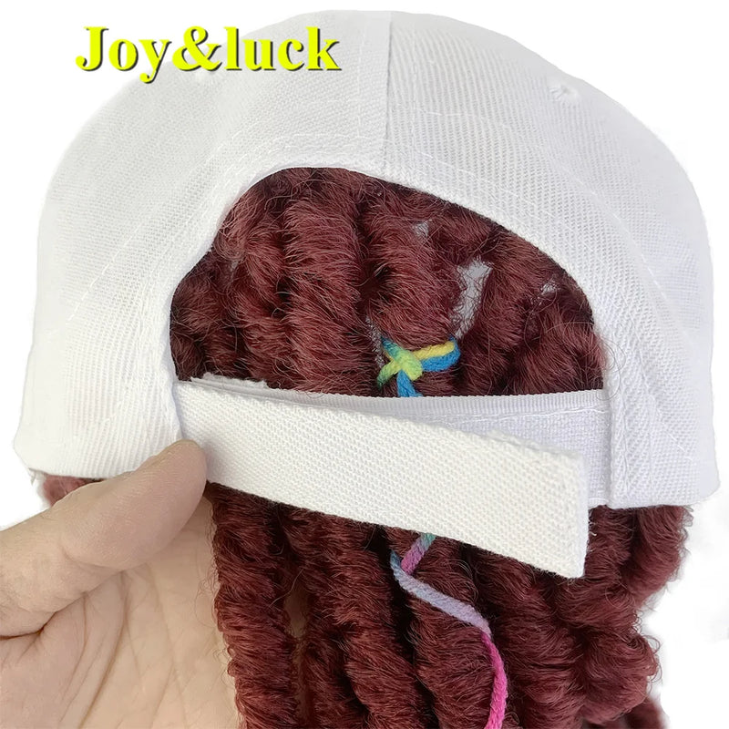 Yellow Synthetic Hat/Hair Wig,  Dread Lock Wig, with Cap for Women & Girls. Recreational Baseball Hair/Hat