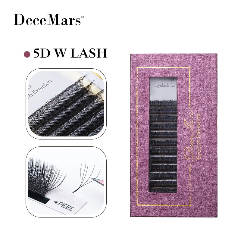 5D W-Shaped Volume Lash Extension Tray, 12 Lines