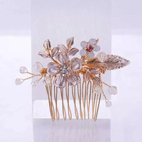 Silver/Gold/Pearl/Rhinestone Hair Accessories, Crystal Bridal Headdress/Hair Combs for Women & Girls-hair accessories-SWEET T 52