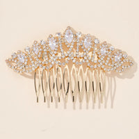 Bridal Hair Comb Fashion, Crystal Zirconia Wedding/Bride Side Clip Hair Comb. Luxury Hair Jewelry for Women