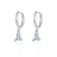 Gold Color Cute Water Drop Earrings For Women & Girls - Zircon Piercing Huggies/Hoop Dangle Earrings-earrings-SWEET T 52