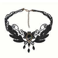 Velvet Fashion Choker Necklace for Women & Girls - Vintage Lace Necklace with Pendants-necklace-SWEET T 52