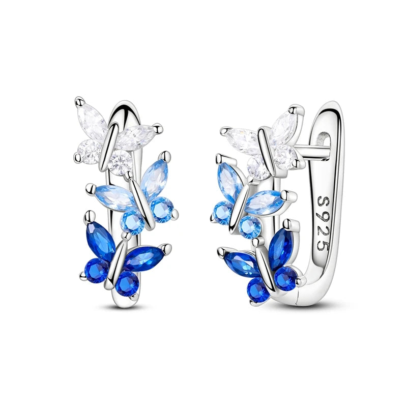 Sterling Silver Charm Earrings, 20 Styles