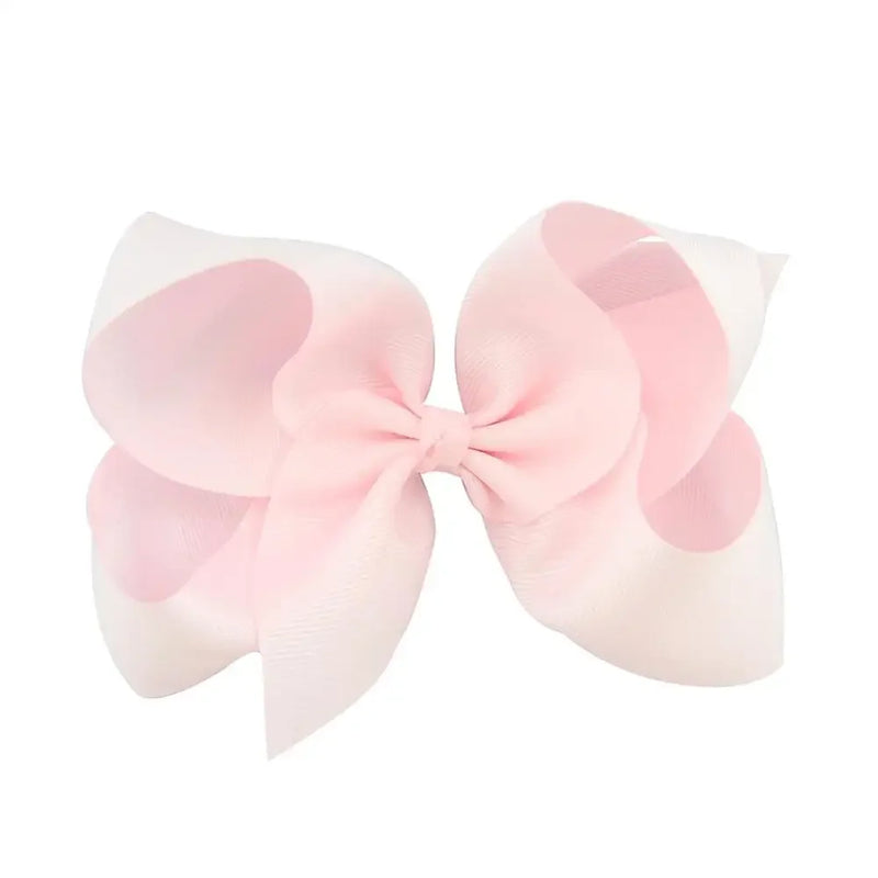 6 Inch Big Grosgrain Ribbon, Solid Color, Hair Bows with Clips. Boutique Headwear Accessories  for Kids