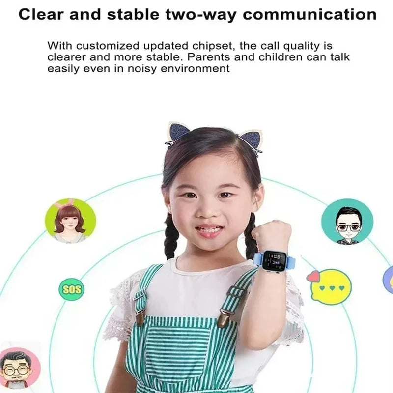 Kids 4G Smart Watch - SOS, GPS Location, Video Call, Sim Card. Child SmartWatch/Camera, Waterproof Watch For Boys Girls