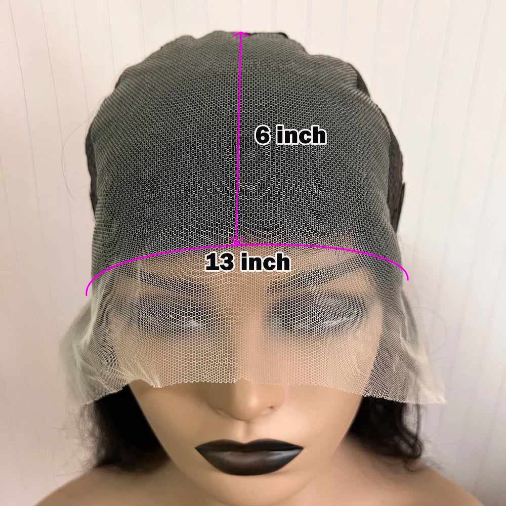 Highlight Brown Silk Base Wig Human Hair Glueless Human Hair Wigs With Brown Roots 200 Density Lace Front Wigs Short Bob Wigs Sweet T 52
