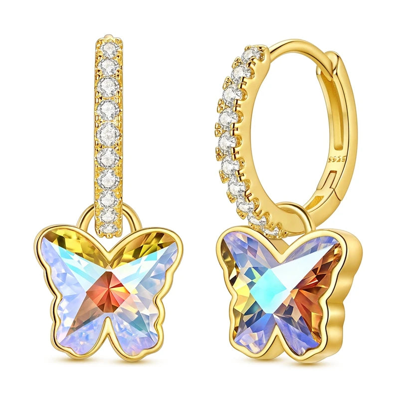 Sterling Silver Charm Earrings, 20 Styles