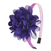 1PC Chiffon Flower Headbands for Kids/Girls. Plastic Teeth Hairbands, Floral Headbands for Children, Girls Fashion Hair Aceessories