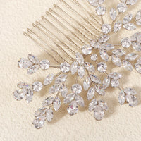 Bridal Hair Comb Fashion, Crystal Zirconia Wedding/Bride Side Clip Hair Comb. Luxury Hair Jewelry for Women