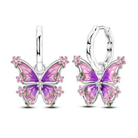 Sterling Silver Charm Earrings, 20 Styles