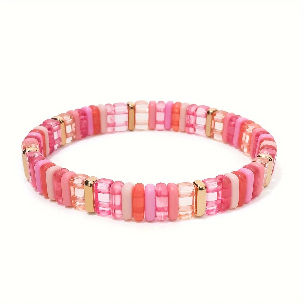 Acrylic Bead Stretch Bracelet