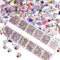 New Multi-size DIY 3-D Nail Art - Rhinestones, Flatback Crystal, Diamond Gems, 3-D Glitter Nail Art, Luxurious Decorations