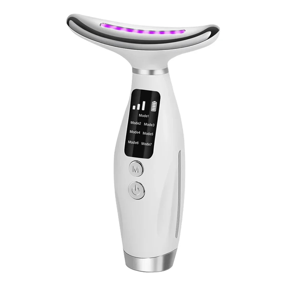 LED Face and Neck Massager, 7 Modes
