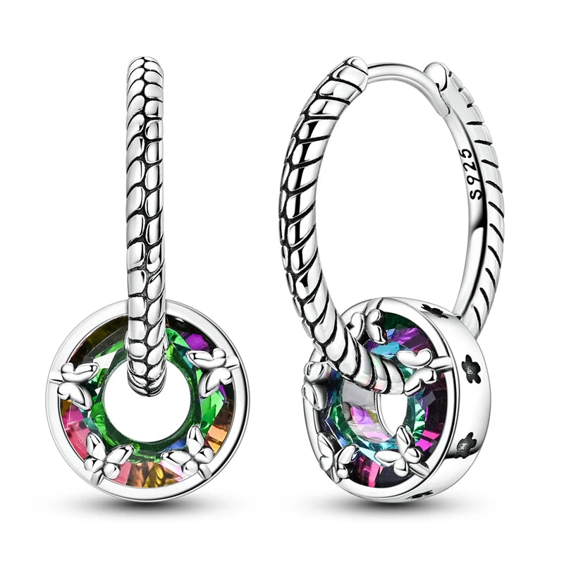 Sterling Silver Charm Earrings, 20 Styles