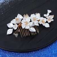 Silver/Gold/Pearl/Rhinestone Hair Accessories, Crystal Bridal Headdress/Hair Combs for Women & Girls-hair accessories-SWEET T 52